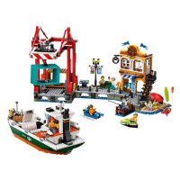 LEGO® City 60422 Hafen mit Frachtschiff