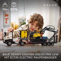 LEGO Technic 42175 Volvo FMX LKW mit EC230 Electric Raupenbagger
