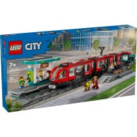 LEGO® City 60423 Straßenbahn mit Haltestelle