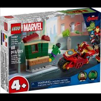 LEGO® Super Heroes 76287 Iron Man mit Bike und der Hulk