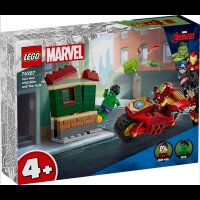 LEGO® Super Heroes 76287 Iron Man mit Bike und der Hulk