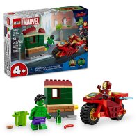 LEGO® Super Heroes 76287 Iron Man mit Bike und der Hulk