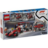 LEGO City 60443 F1 Boxenstopp mit Boxencrew und Ferrari Flitzer