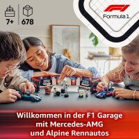 LEGO City 60444 F1 Garage mit Mercedes-AMG & Alpine Rennautos