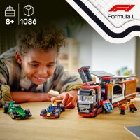 LEGO City 60445 F1 Truck with RB20 & AMR24 F1 Cars