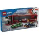 LEGO City 60445 F1 Truck with RB20 & AMR24 F1 Cars
