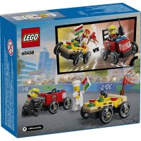 LEGO City 60458 Pizza vs. Fire Truck Race Car Pack
